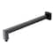 Alfi Brand Black Matte 16" Square Wall Shower Arm ABSA16S-BM - alternate 1